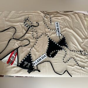 I am Gia racer bathing suit NWT